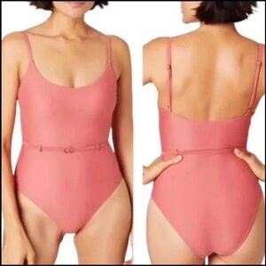Andie Swim The Riviera One Piece Swimsuit Punch Pink Size XS - NWT